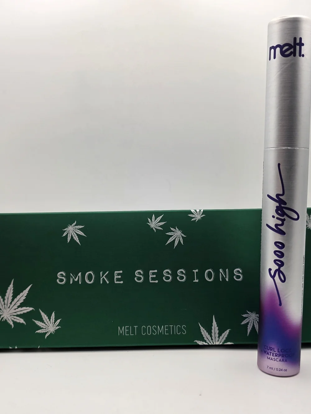 Melt Cosmetics Smoke Sessions Eyeshadow Palette And Mascara - Green & Gold